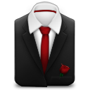 Manager Red Tie - Rose Icon